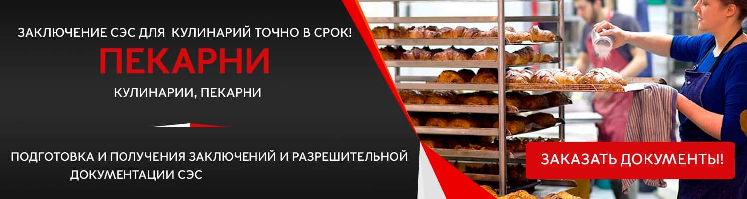 Документы для открытия пекарни в Дедовске